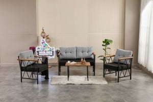 Balkon, Cafe, Ofis, Bahçe Mobilyası 2+1+1 Takımı